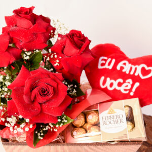 Cesta Eu amo Você